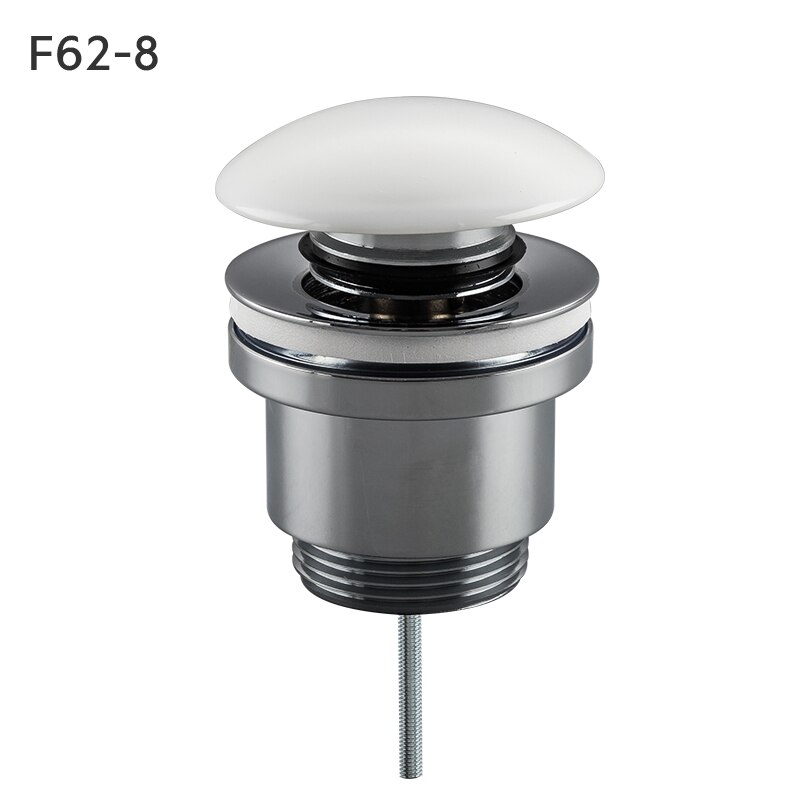 Frap Bathtub Drain Basin Sink Tap Drain Bath Overflow Hole Push Button Pop up Clack Waste Plug Kitchen Sinks Drains F62: F628