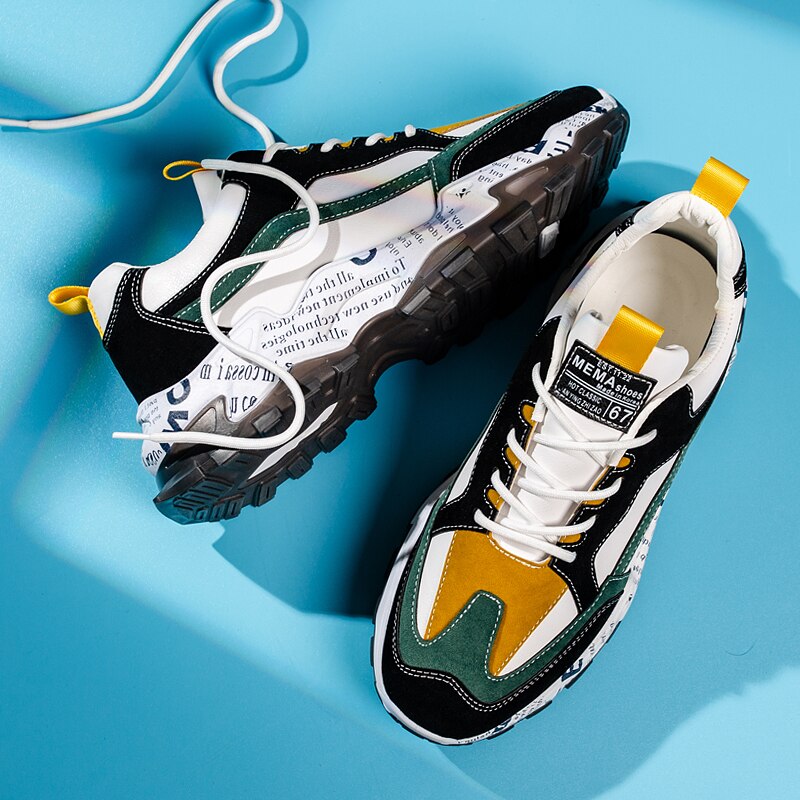 Height Increasing Men's Sneakers Popular Casual Shoes Adult Breathable Lightweight Comfortable Training Outdoors Footwears