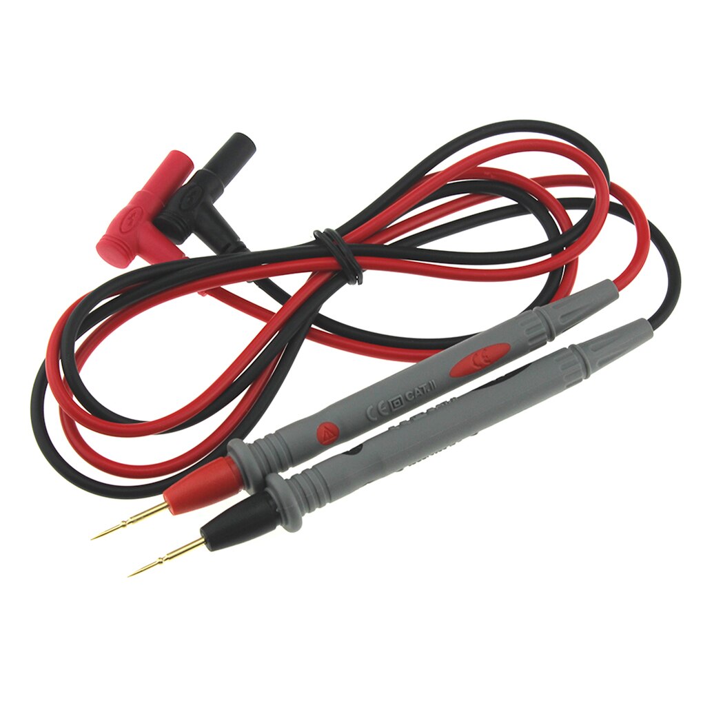 1 Paar Universal Probe Test Leads Pin Voor Digitale Multimeter Naald Tip Meter Multi Meter Tester Lead Wire Probe Pen kabel 10A: 2-PT1005