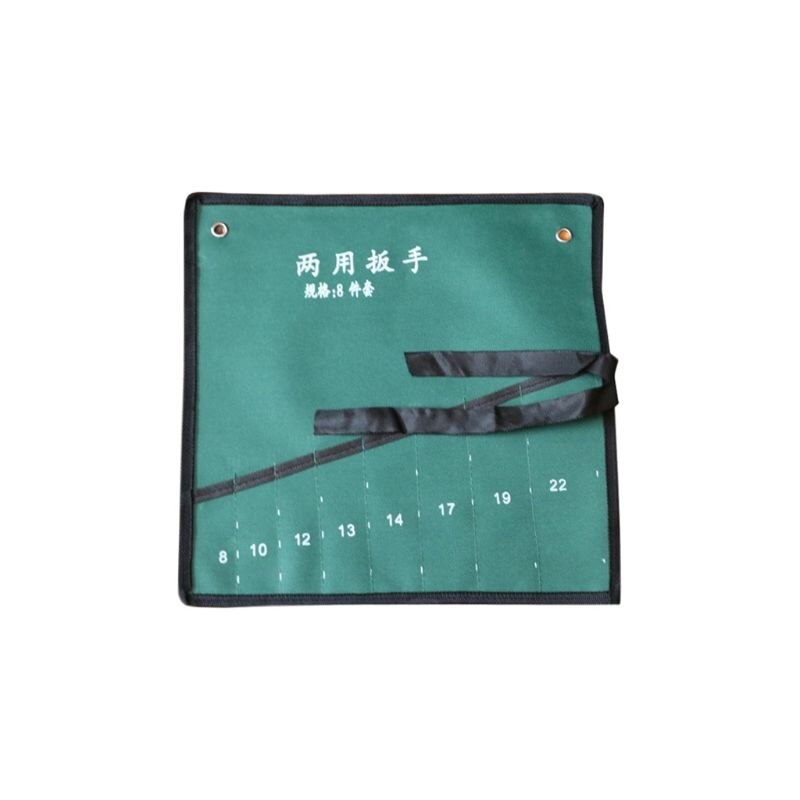 8/10/14/20 Bundled Canvas Tool Bag Pockets Roll Up Wrench Tools Storage Organizer Bag Canvas Spanner Wrench Organizer Pouch Case