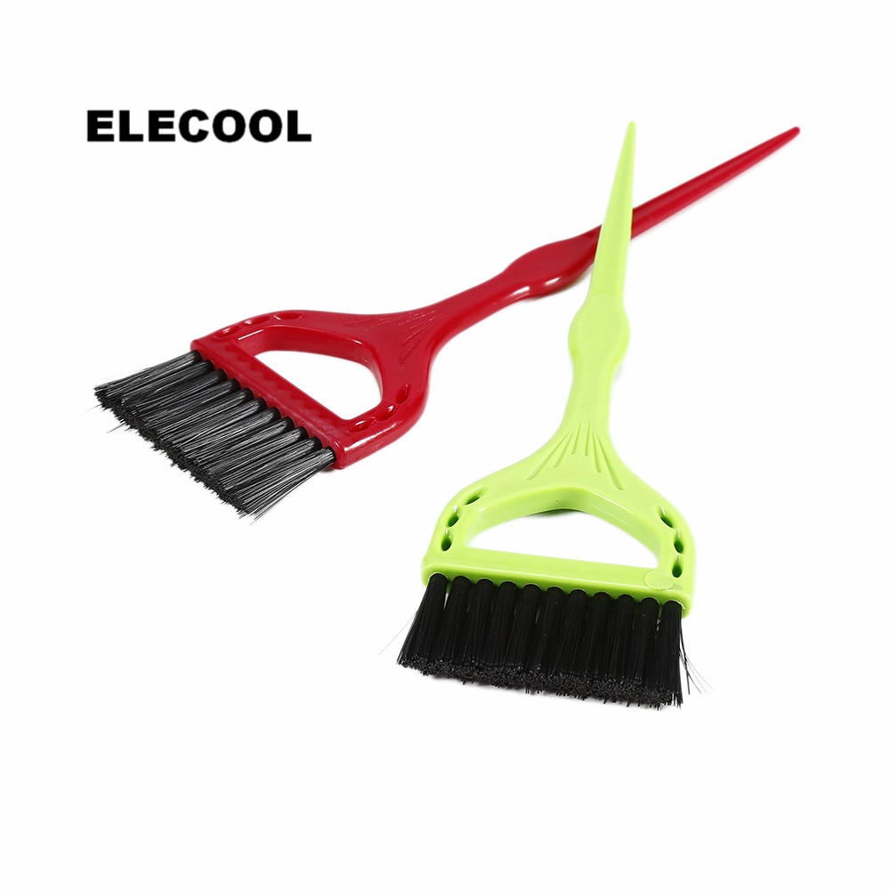 Elecool Plastic Haarverf Tint Haarkleuring Borstel Kam Diy Salon Haar Bleekmiddel Verven Verf Borstel Kappers Gereedschap Hair Styling Tools