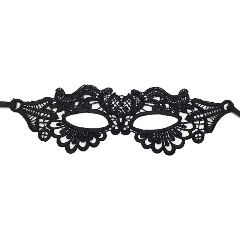 Women's Lace Mask Fashionable Black Fun Eye Mask Sexy Fun Black Dance Party Mask Accessories: black