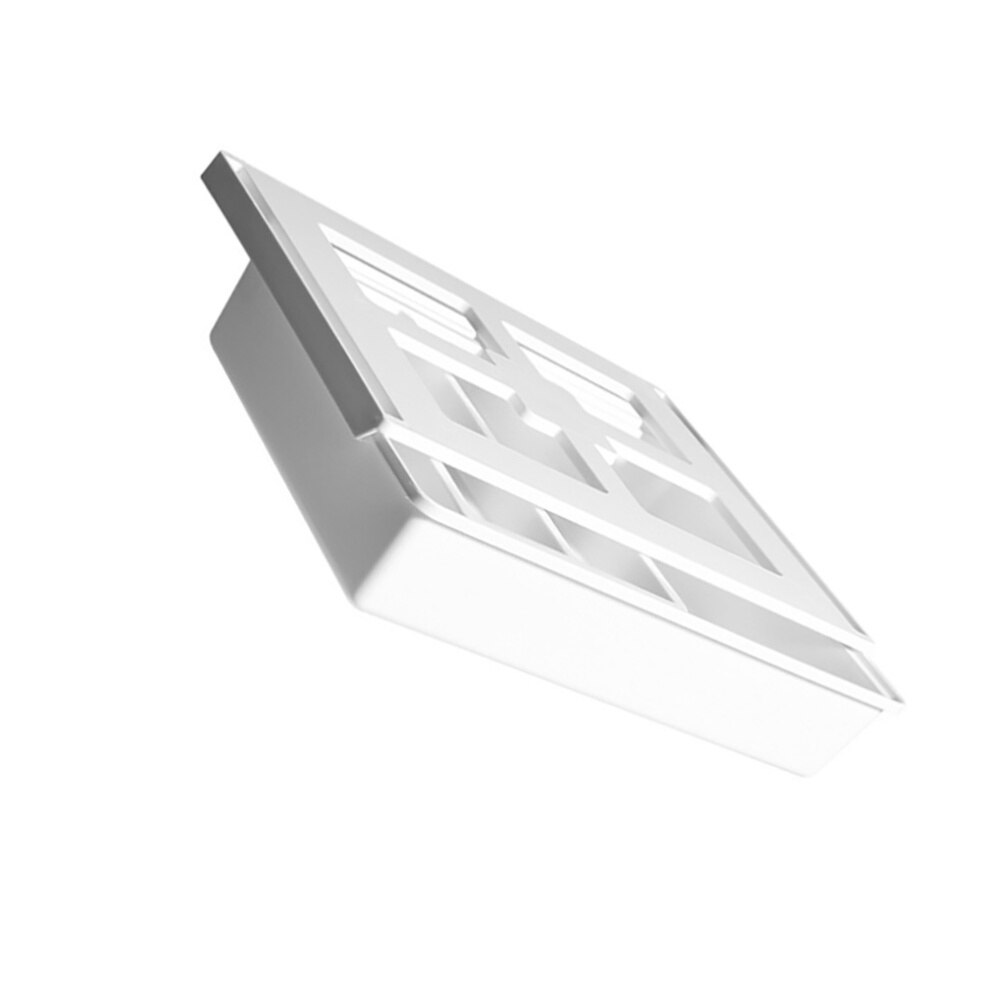 1 Pc Under Desk Drawer Office Storage Box Self Stick Table Desk Storage Box (White)