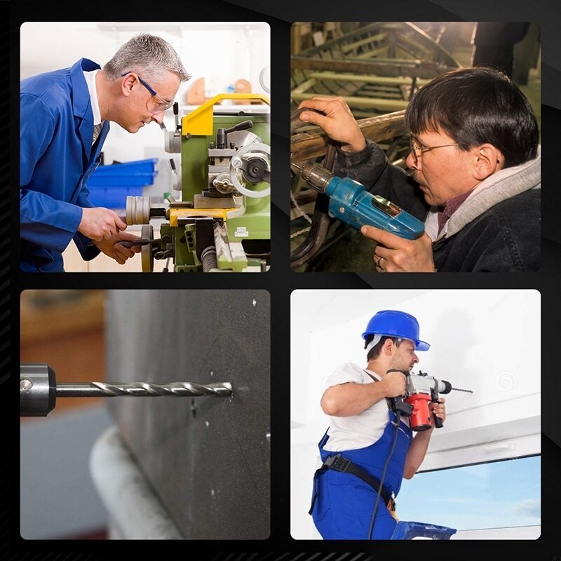 Hex Shank Drill Bit HSS Screw Tap Drill Bits Size M3 M4 M5 M6 M8 M10 Metric Composite Tap Drills