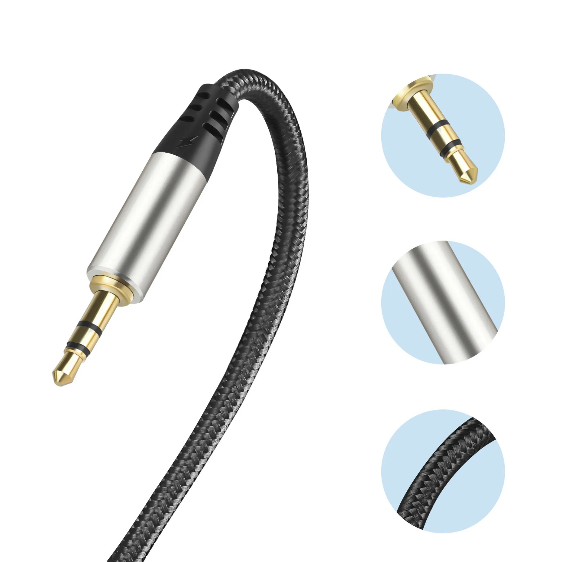 Przedłużacz Jacek 3.5 audio kabel mężczyzna do mężczyzna 3.5mm Hifi stereofoniczny linia Jacek 3 5 robić słuchawek PC Głośnik MP3 Przedłużacz samochodowy Aux