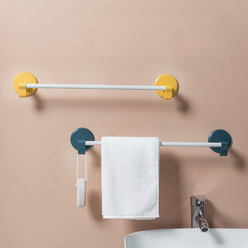 Toallero nórdico, toallero montado en la pared, toallero, barra única, pasta fuerte, estante para toallas con gancho, toallero de baño, colgador de 4 colores