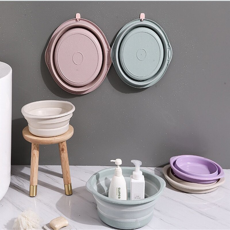 Travel portable folding basin household multi-purpose washbasin can be hung kitchen sink folding washbasin