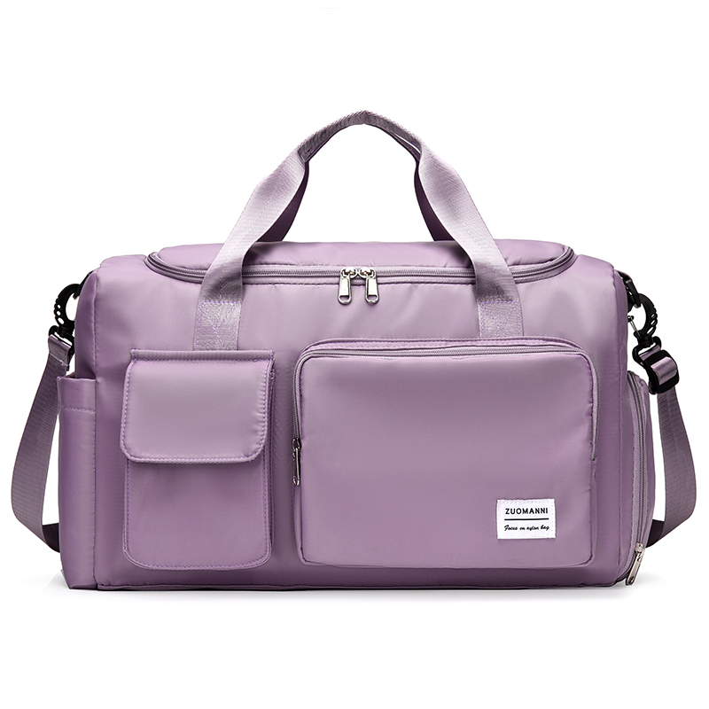 Handbagage Reistas Weekender-plunjezakken met grote capaciteit en schoenencompartiment Sport-fitnesstassen voor dames 2024: Paars