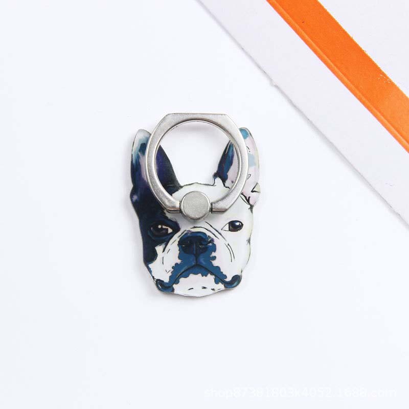 360 Degree Bulldog Cute Dog Finger Ring Smartphone Stand Holder Mobile Phone Holder For Iphone Huawei All Phone: 4