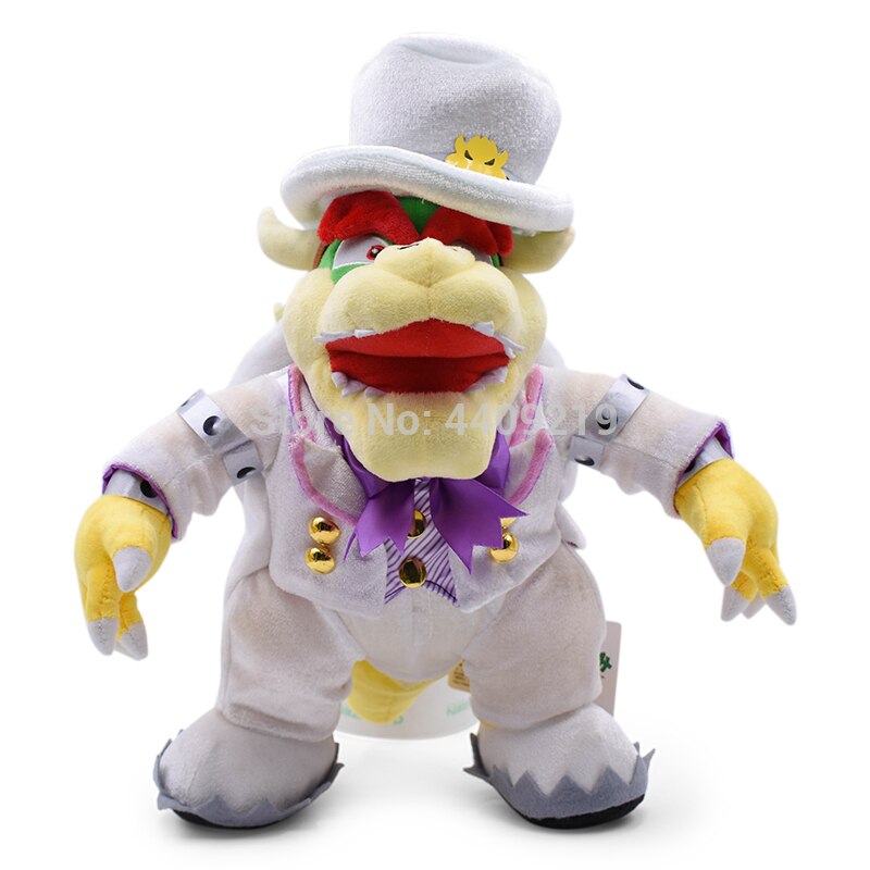 Super Mario Bros Bowser Stand Koopa Chucky Odyssey Wedding Princess Luigi Toadette Darkness Fly Mario Plush Toy Stuffed Doll: 36CMWeddingKoopa