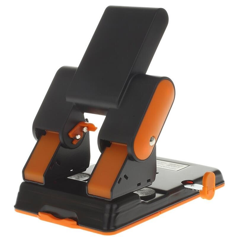 2-Hole Punch Heavy Duty Punch 6mm Holes 70mm- 80mm Adjustable Hole Distance 70 Sheet Capacity Easy to Press Down office supplies