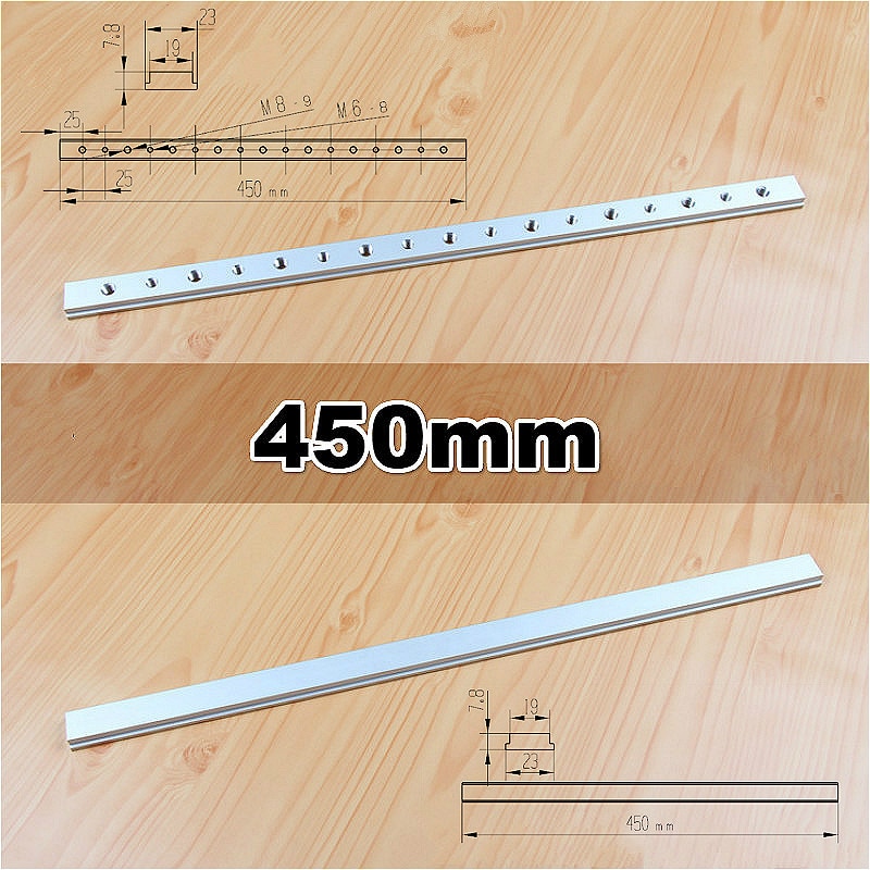 Aluminium T Track Slot M6 M8 Slide Slab for T-slot T-track Miter Track Fixture Slot Woodworking Tool Router Table Tools