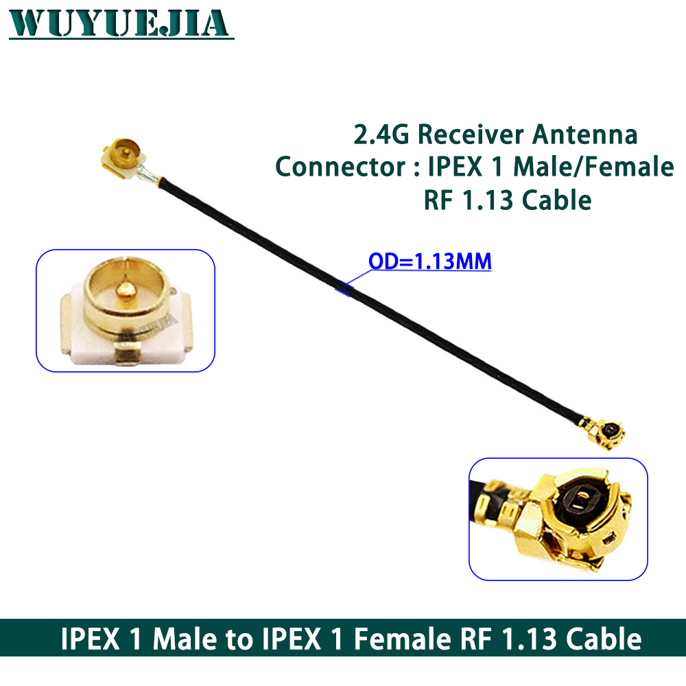 1 Uds IPX1 RF1.13 Cable uFL/u.FL/IPX-1 hembra a IPX1 macho/hembra antena WIFI Cable de extensión en espiral Cable RF 5 ~ 60cm: Verde militar / 10P