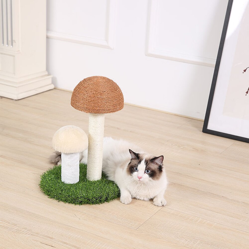 Catural linnen katten klimrek huisdier katten speelgoed paddenstoelvormige katten krabpaal sisal touw kattenboom kitten speelgoed krabpaal: Stijl 5