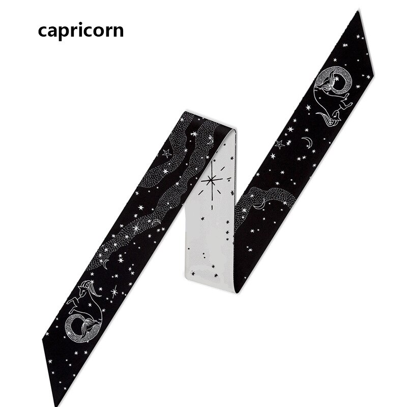 zwölf Konstellation Köper seide kleine Band gebunden tasche griff Band haarband schal Griff Tasche Band Lange Schals: 1