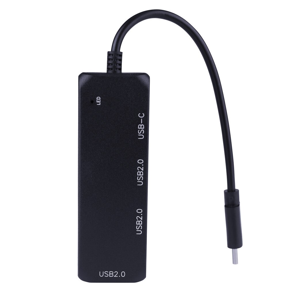 VOBERRY Design Ultra-sottile Trasparente USB/C 2.0 di Chip Chip di 4-port Segnale LED hub, adatto Per Finestre hot-plug E Leggero