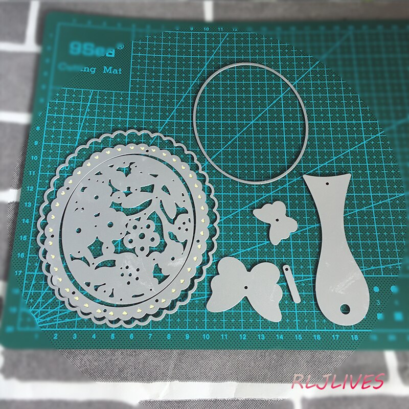 Hand Mirror Metal Cutting Dies Stencils for DIY Scrapbooking Stamp/photo album Decorative Embossing DIY Paper Cards