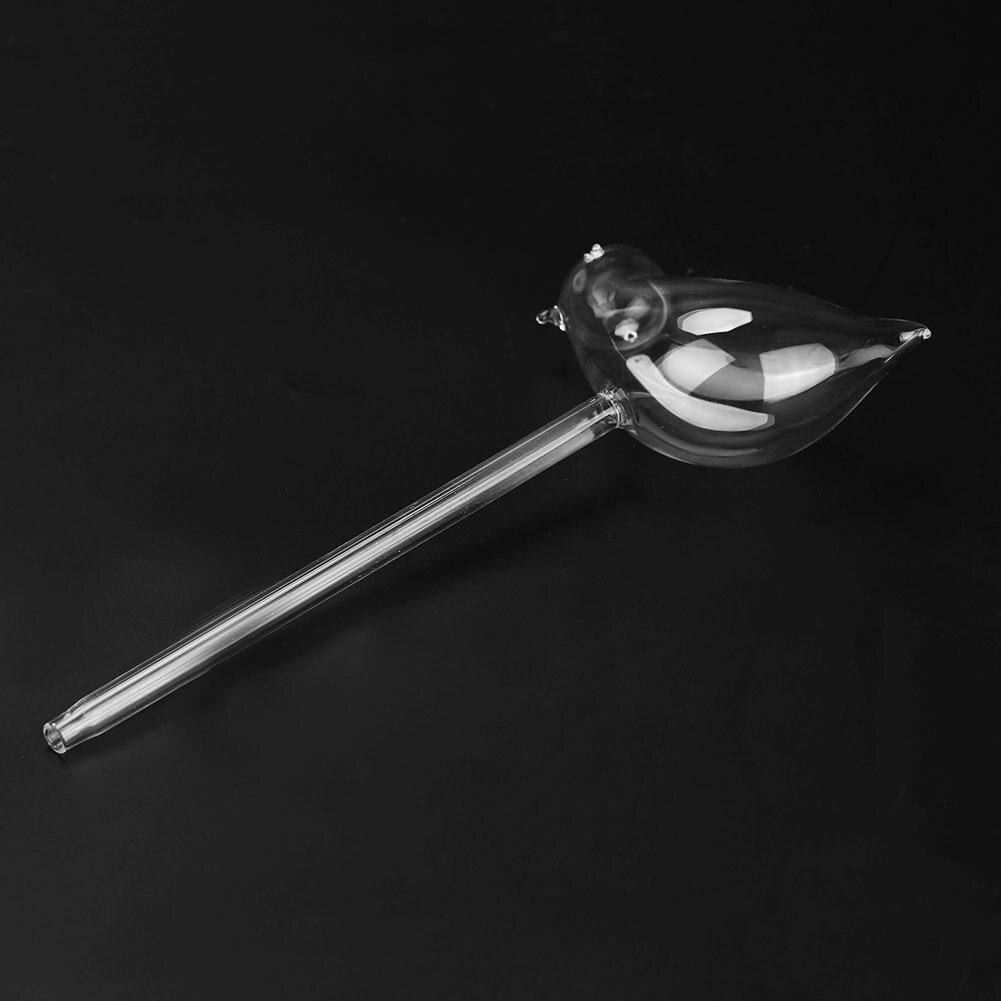 Plante vanner glass fugl form plante hage automatisk selvvanning enhet sprinkler hage klart glass dekorativt vanningsverktøy