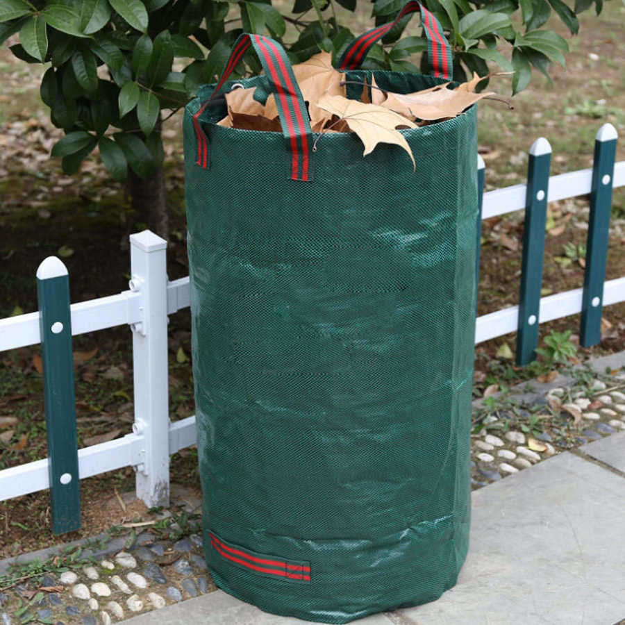 2Pcs 120L Grote Capaciteit Tuin Parken Bloemen Planten Bladeren Opslag Afval Tas Accessoire 45X76Cm Blad Afval tas