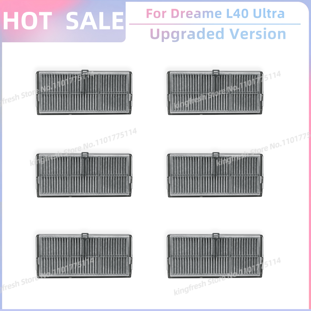 Compatible avec (Dreame L40 Ultra/ X40 Ultra, MOVA P50 Pro Ultra / P10 Pro Ultra) Pièces de Rechange pour Aspirateur Rouleau Principal Brosse Latérale Filtre Hepa Chiffon de Nettoyage Tampon Sac à Poussière Accessoires: BEIGE