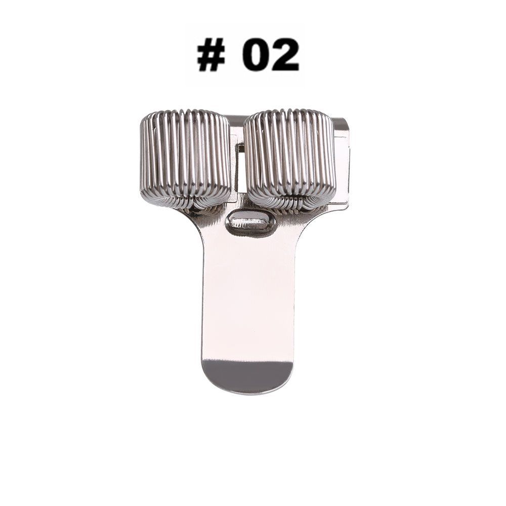 1 Pc Single/Double/Triple Hole Metal Spring Pen Holder With Pocket Clip Doctors Nurse Uniform Pen Holders: 2