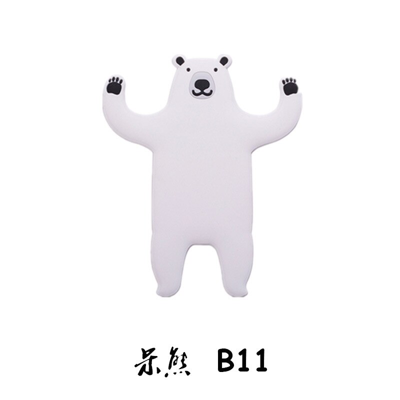 Muur Haak Creatieve Dier Haak Hoge Sterkte Nail Gratis Lijm Sterke Herbruikbare Waterdichte Handdoek Kleding Tassen: Q