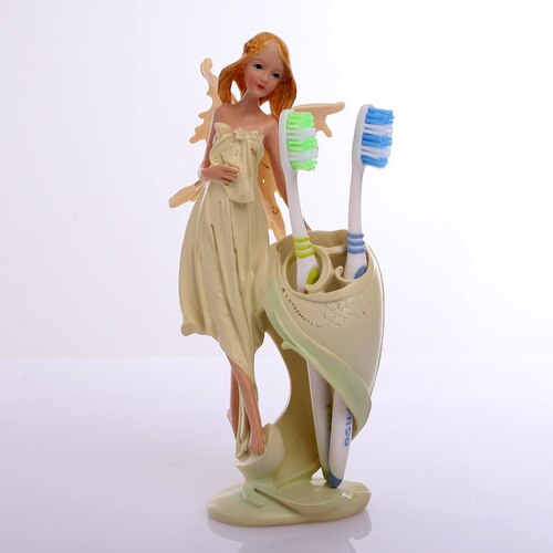 4 Stks/set Fairy Angel Tandenborstelhouder Tandpasta Dispenser Zeep Houder Set Badkamer Sets 5Pcs Badkamer Decoratie Accessoires: Toothbrush holder