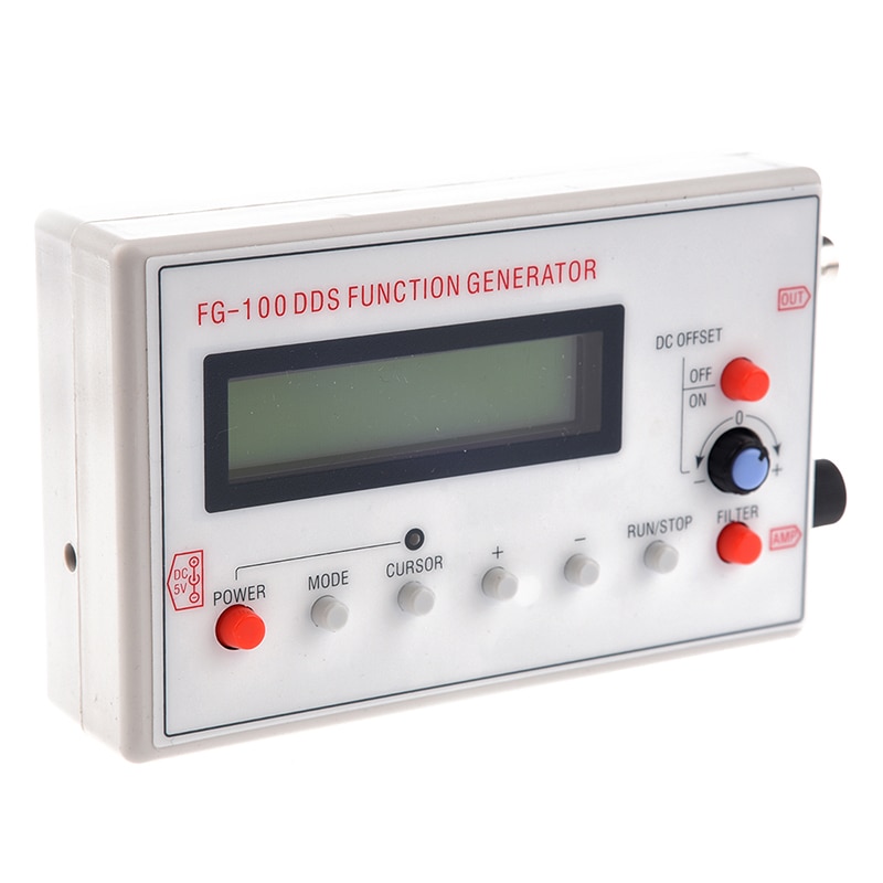 DDS Signal Generator 1602 LCD Display 1Hz-500KHz Functional Sine Triangle Square Frequency Sawtooth Wave Waveform