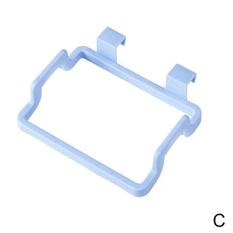 Foldable Hanging Trash Rubbish Bag Holder Garbage Bag Rack Cupboard Cabinet Storage Hanger For Trash Can Kitchen Garbage Bags: C