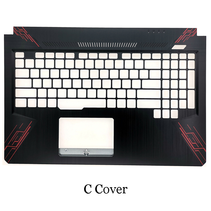For ASUS FX80 FX80G FZ80G FX504 FX504G ZX80 47BKLLCJN80 Laptop LCD Back Cover Front Bezel Hinges Palmrest Bottom Case A B C D: C Cover