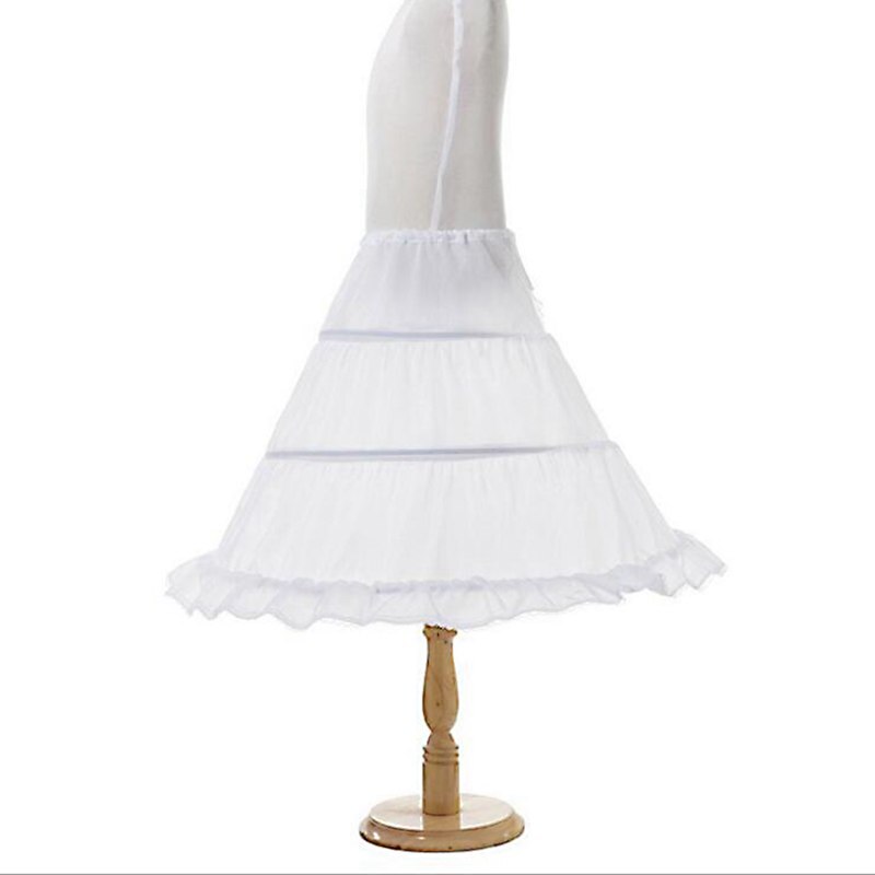 Muababy Meisjes Petticoat Kids 2-3 Hoops Bloem Half Slip Meisje Crinoline Onderrok Voor Prinses Kostuum Avond Trouwjurken