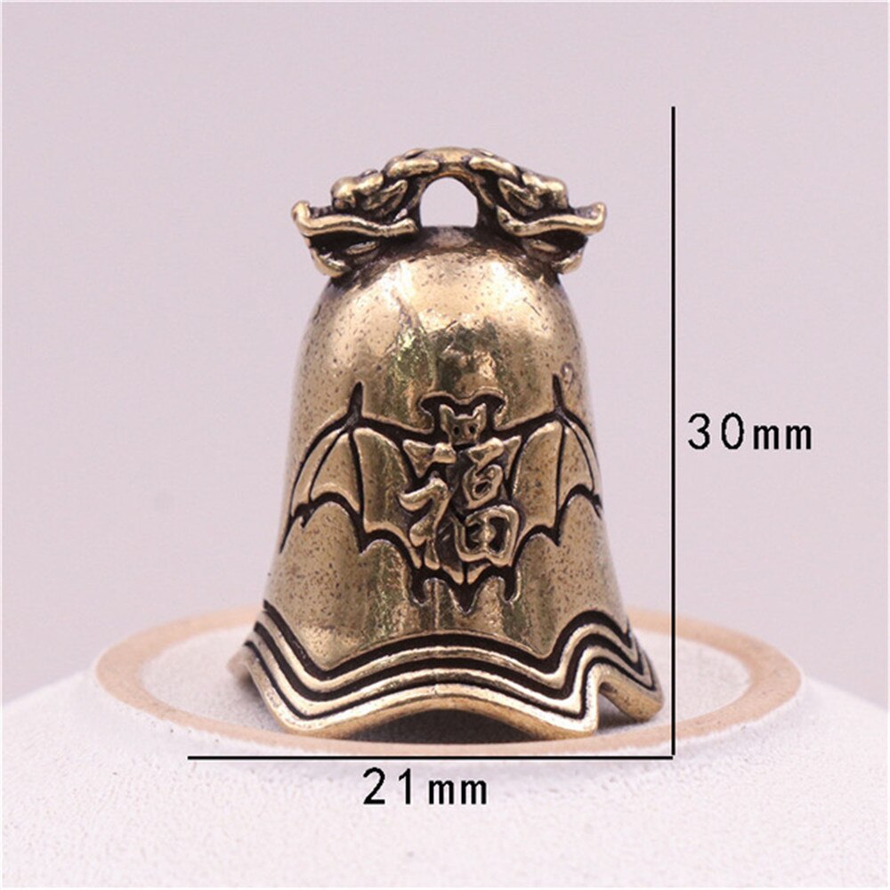 Brass Handicraft Magic Bell Wind Bell Tibetan Bronze Bell Keychain Pendant For Cristmas Home Decoration Pendant Antique Bell: Bat Bell