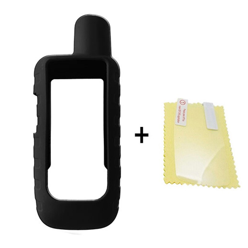 Custodia di qualità e protezione dello schermo per Garmin GPSMAP 66i GPS navigatore per computer custodia in silicone custodia per pellicola per garmin gpsmap 66i: nero