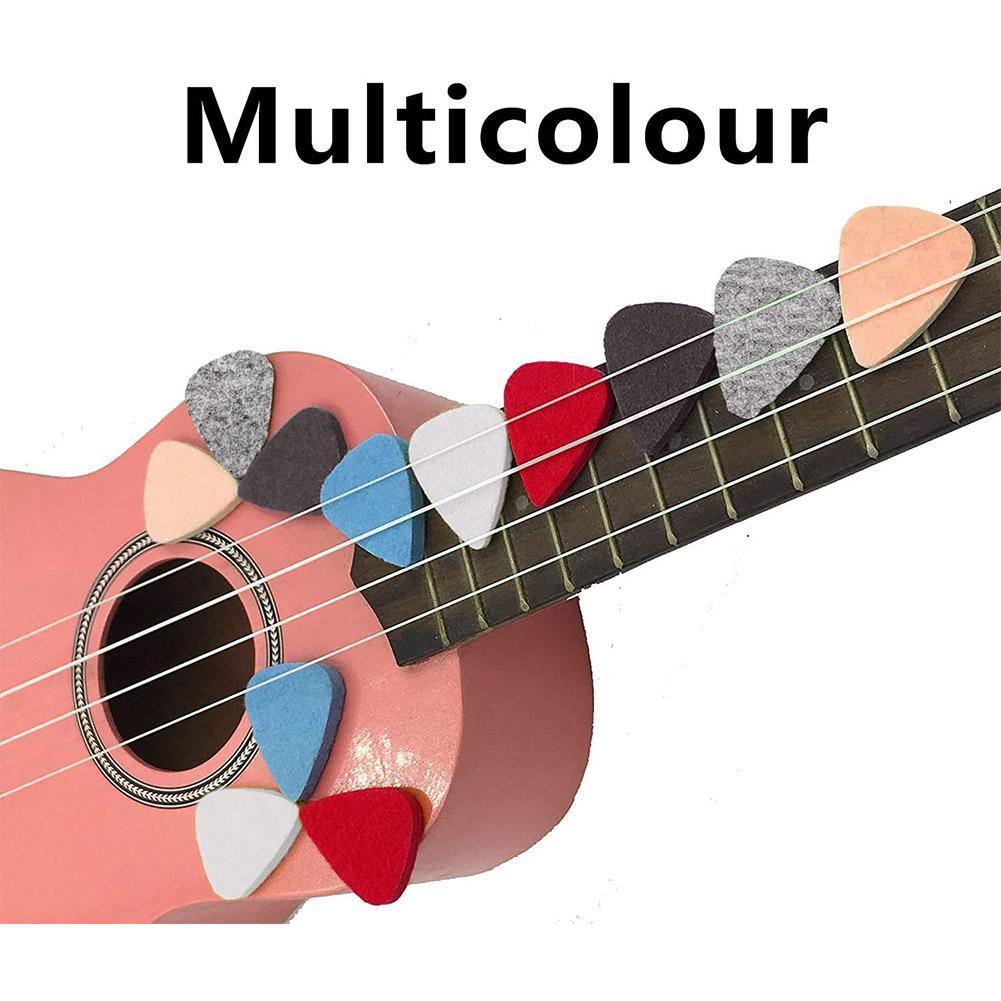 Multi Color Guitar Pick Wool Felt Picks Guitar Accessories Ukulele Soft Felt Picks 1pcs