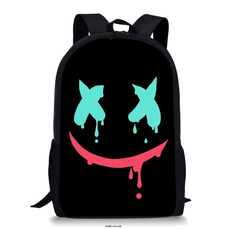 Kid Boys Girls School Bag Mochila Infantil DJ Marshmello Backpack 3D Prints Waterproof with Crewmate Christmas On Sell: 10