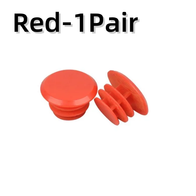 1-10 pares de tapas de manillar de bicicleta de montaña, color negro, rojo y blanco, cubiertas de plástico para accesorios de 22mm de diámetro: Castaño