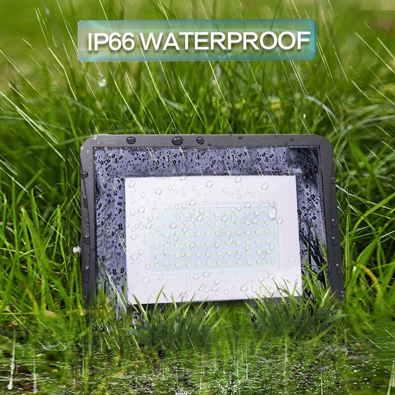 LED Floodlight PIR Motion Sensor 10W 20W 30W 50W 100W 220V Waterproof IP66 Spotlight Reflector Focus Lamp Home Courtyard Outdoor