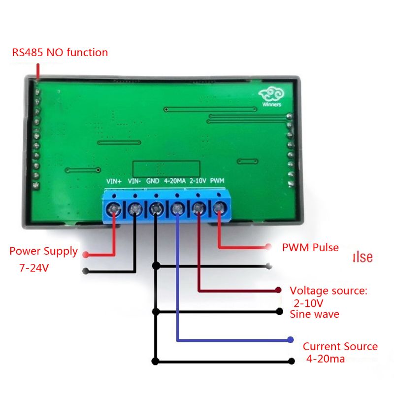 señalización nueva generador de pulso PWM ajustable Módulo de onda sinusoidal de 1-1000Hz 4-20mA 2-10V LCD