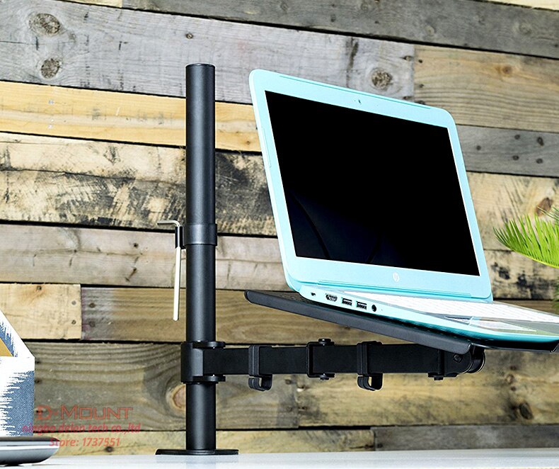 Noteboo-soporte giratorio Universal para ordenador portátil, bandeja de escritorio para monitor de 12-17 pulgadas, Altura ajustable de 400MM, DL-M051LP