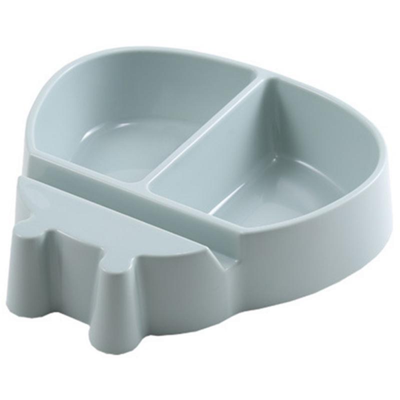 Shape Lazy Snack Bowl Plastic Double Layers Snack Storage Box Bowl Fruit Plate Bowl With Phone Holder For TV: Blue