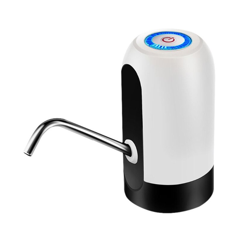 Automatic Electric Portable Water Pump USB Charge Electric Water Dispenser Wireless Switch Silent Charging Touch Water Pump: White