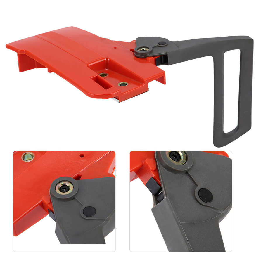 Abs kettingzaag accessoire koppeling rembord montage voor husqvarna 50 51 55 kettingzaag rem accessoire