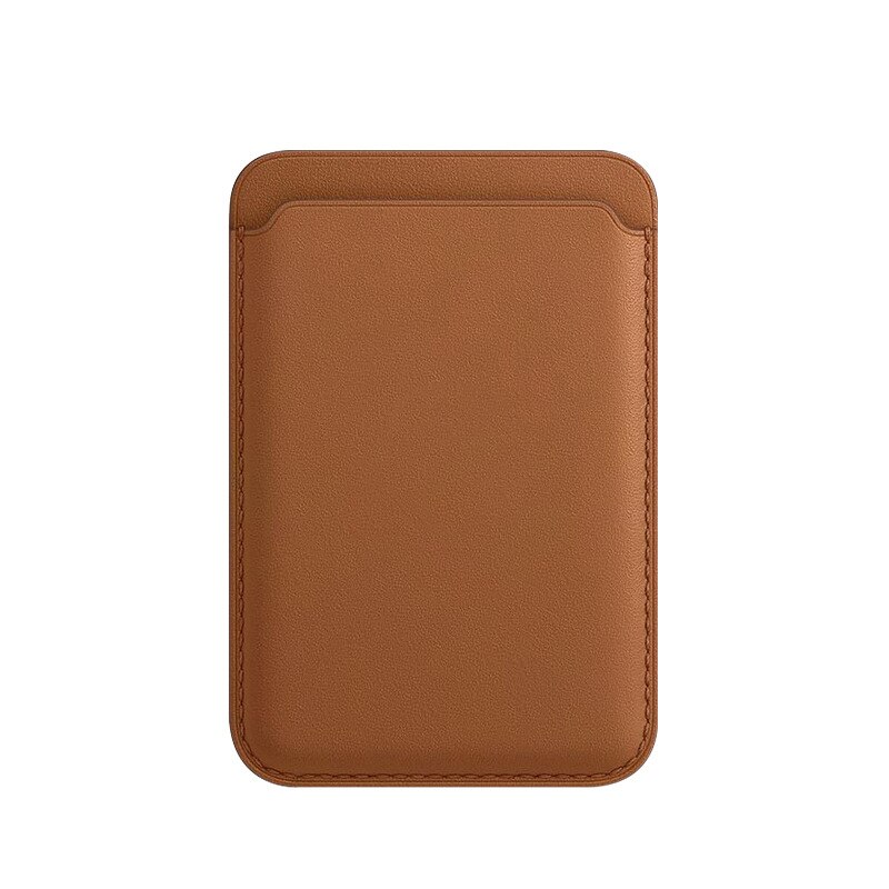 Mobile Phone PU Leather Card Case Strong Magnetic Card Holder for Cell Phone ENA88: Brown