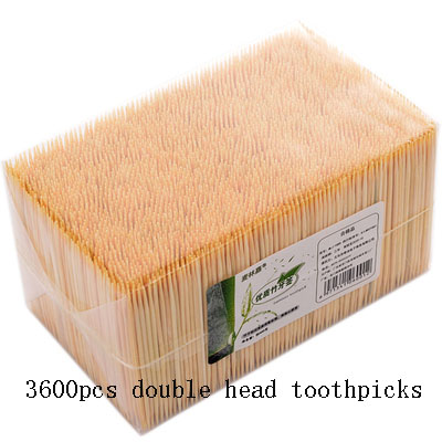 Bamboo toothpicks automatic pressing toothpick box bulk tooth picks hygiene teeth cure cleaning dent disposable toothpicks: double head a