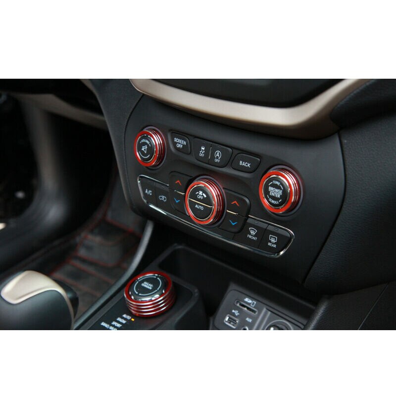 Pulsante aria condizionata in lega di alluminio per jeep Cherokee 2014-2020 nuovo di zecca