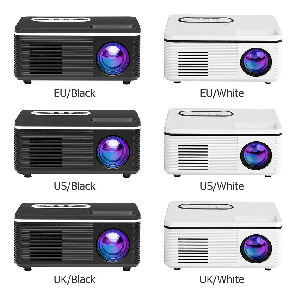 LED Mini Projector 320x240 Pixels Supports Full HD 1080P AV DHMI TF USB Portable Home Cinema Media Video Player