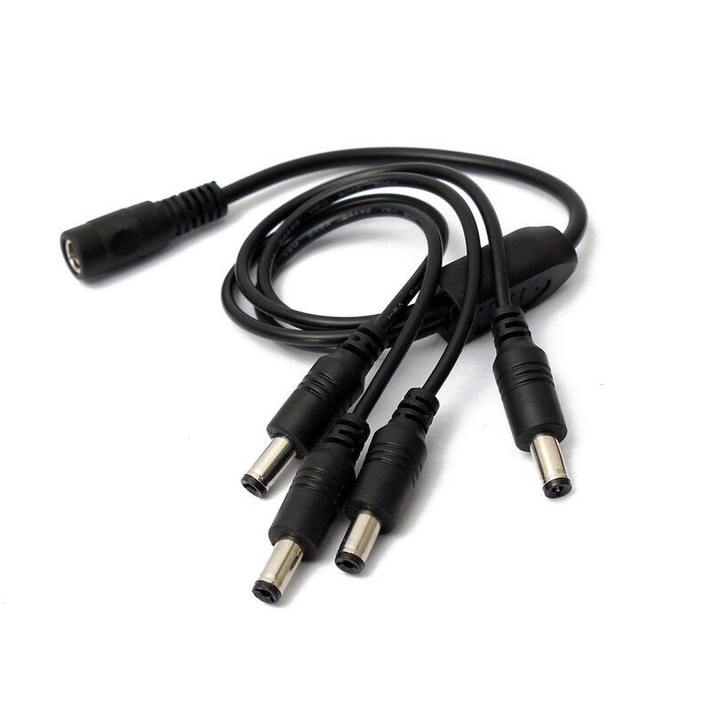 5.5X2.1Mm Dc Power Jack Splitter Adapter Connector Kabel 1 Dc Female Naar 2 4 5 6 8 stekker Voor Cctv Camera Led Strip Verlichting