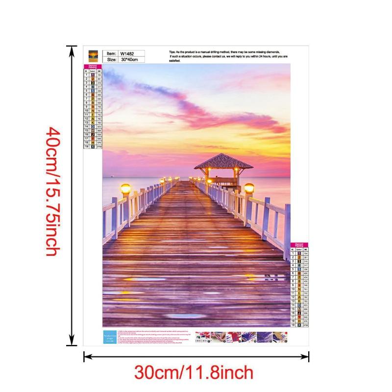 5D DIY Volledige Boor Diamant Schilderij Landschap Kruissteek Mozaïek Craft Kits Diamant Schilderij Tekening voor Thuis en Party Decor: I