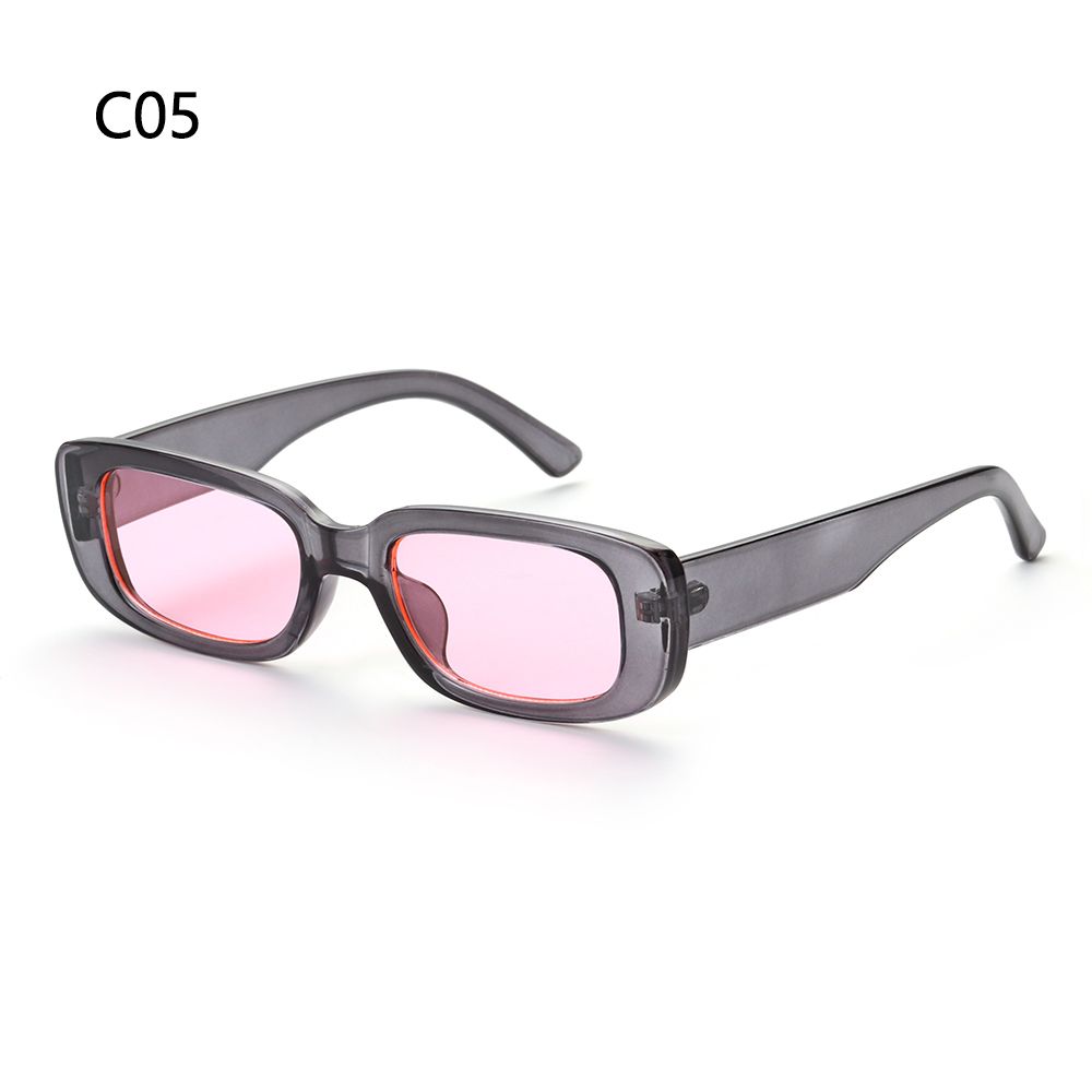 Rectangle Narrow Sunglasses Women Small Frame Sun Glasses Eyewear UV400 Driving Goggles: C05
