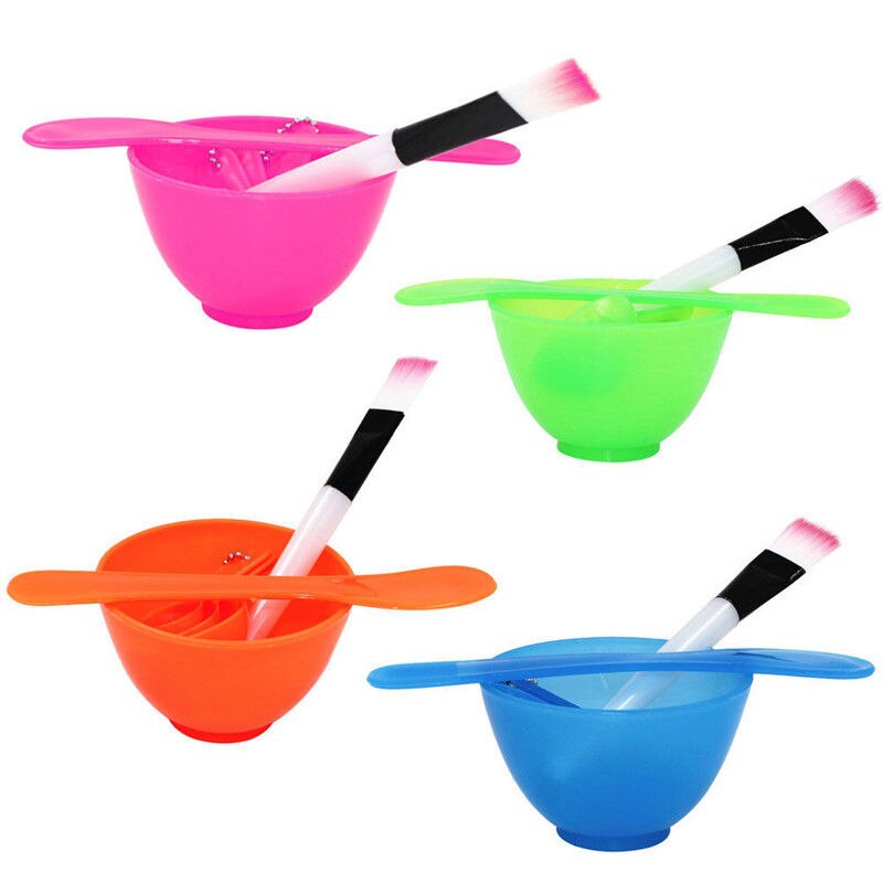 4 in 1 Mixing Bowl Brush Spoon Stick Makeup Beauty Set For Facial Face Mask